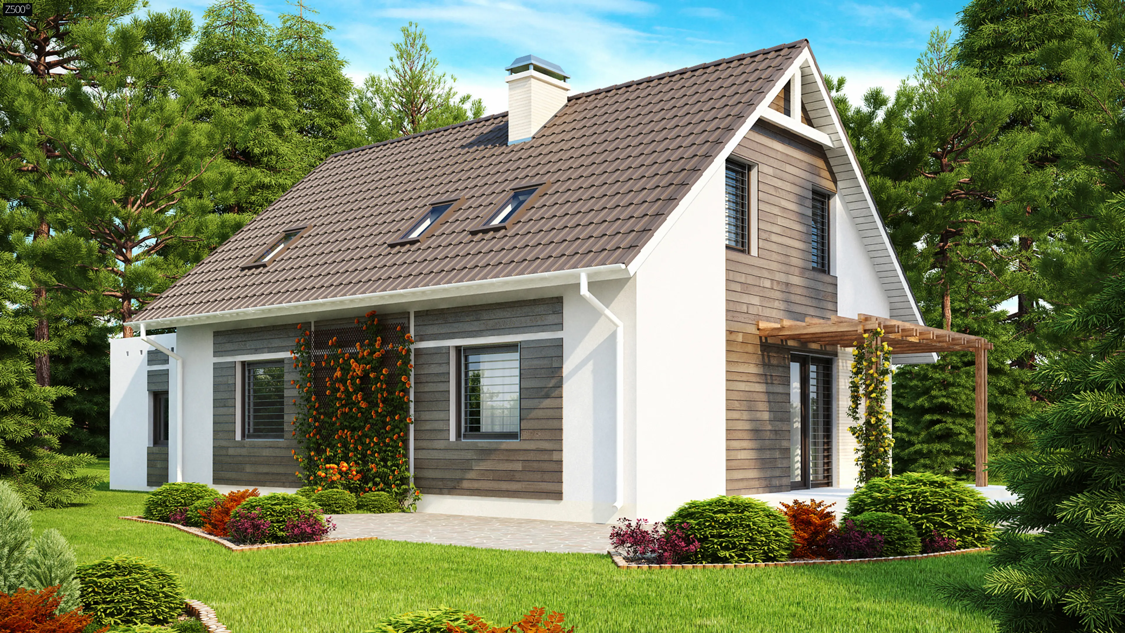 Комбинированный каркасный дом. Z500 проекты двухэтажных. Небольшой мансардный дом. Домик из газобетона. Teifoc конструктор из кирпичиков.