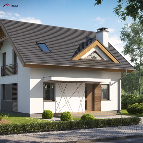 Proekt Z174 Kompaktnyj I Udobnyj Dom Tradicionnoj Formy Podhodyashij Takzhe Dlya Uzkogo Uchastka Z500 Proekty Domov I Garazhej
