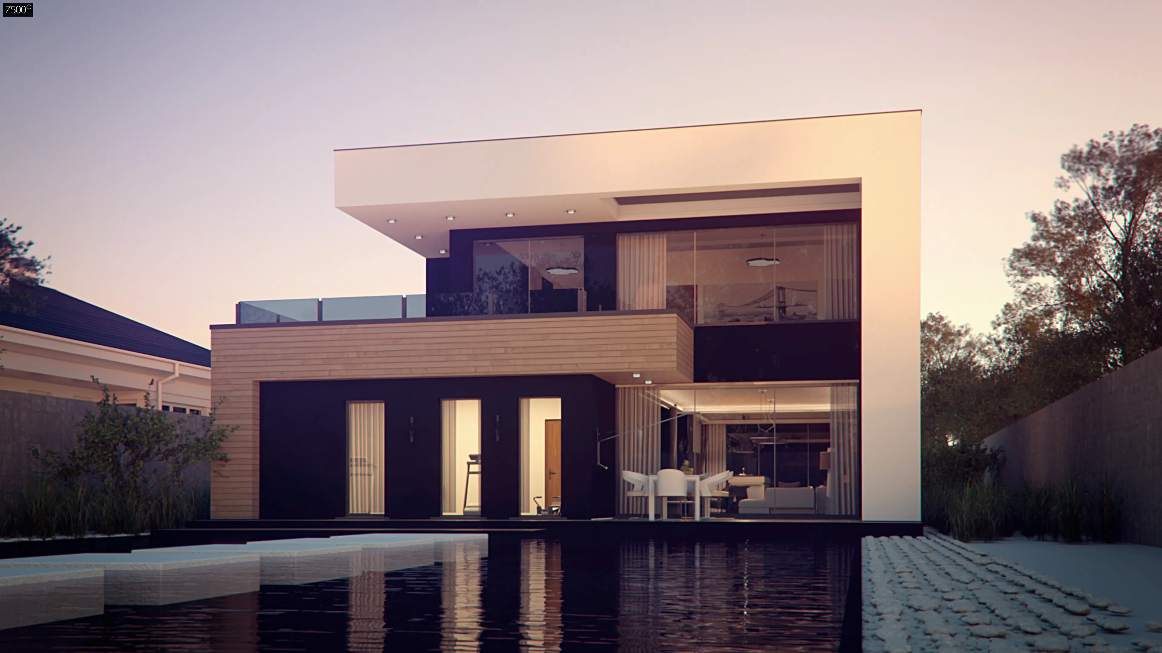 Современный дом. Современный дом. Вилла в лос анджелесе. Красивый хай тек дом. Zx123.