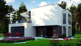 Готовый проект дома Zr17 A - Двухэтажный дом в стиле минимализм - вариант проекта ZR 17