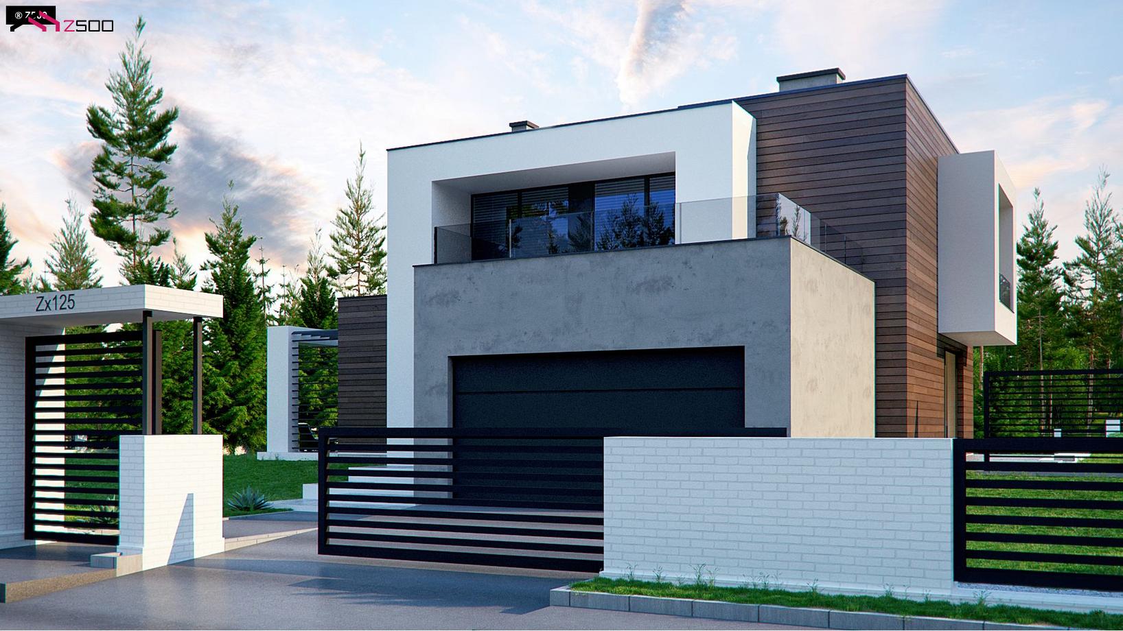 Дома в стиле хайтек с плоской крышей