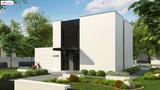 Готовый проект дома Zx148 - Проект современного односемейного дома с гаражом на одну машину.