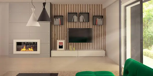 готовый проект дома Z388 – дизайн интерьера, Проект современного дома с четким разделением дома на дневную ​​и ночную.