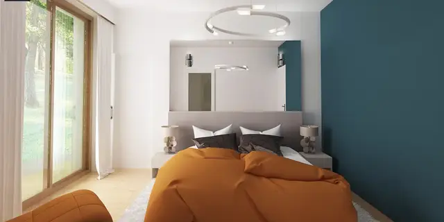 готовый проект дома Z386 v1 – дизайн интерьера, Проект одноэтажного барнхауса. Версия проекта Z386 с увеличенной котельной