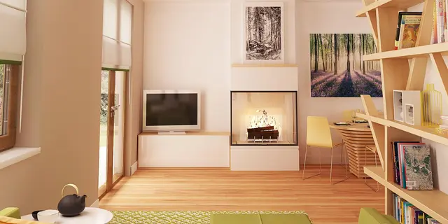 готовый проект дома Z11 – дизайн интерьера, Маленький одноэтажный дом с двускатной кровлей, недорогой в строительстве и эксплуатации. 