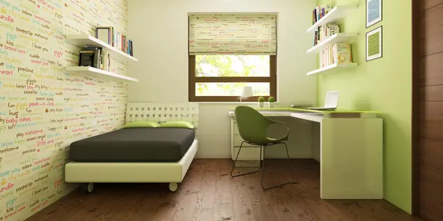 готовый проект дома Z12 – дизайн интерьера, Простой в реализации дом с двускатной крышей, с возможностью обустройства мансарды.