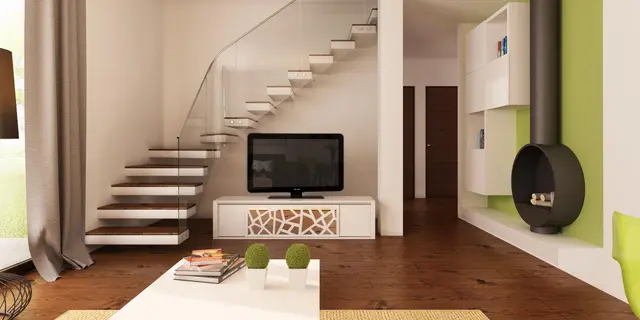 готовый проект дома Z12 – дизайн интерьера, Простой в реализации дом с двускатной крышей, с возможностью обустройства мансарды.