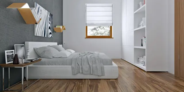 готовый проект дома Z16 – дизайн интерьера, Компактный одноэтажный дом с большой крытой террасой.