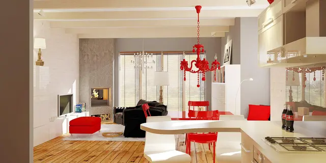 готовый проект дома Z19 – дизайн интерьера, Одноэтажный удобный дом с фронтальным гаражом, с возможностью обустройства мансарды.