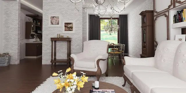 готовый проект дома Z23 – дизайн интерьера, Компактный и удобный одноэтажный дом с многоскатной крышей.