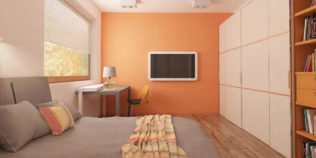 готовый проект дома Z41 – дизайн интерьера, Выгодный небольшой одноэтажный дом с тремя спальнями.