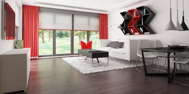 готовый проект дома Zx117 – дизайн интерьера, Современный одноэтажный дом хай-тек с навесом для автомобиля