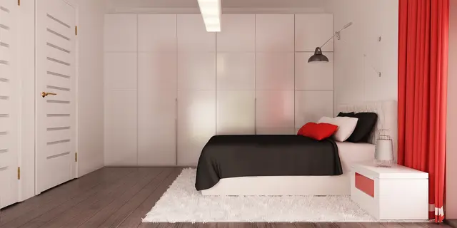 готовый проект дома Zx117 – дизайн интерьера, Современный одноэтажный дом хай-тек с навесом для автомобиля